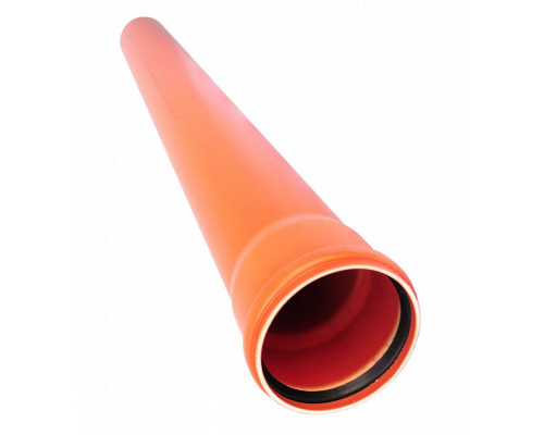 Труба НПВХ (PVC) рыжий (коричневый) Дн 250х6.2 L 6,0м