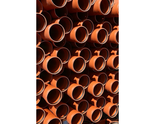 Труба НПВХ (PVC) рыжий (коричневый) Дн 400х9.8 L 2,0м