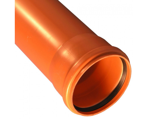Труба НПВХ (PVC) рыжий (коричневый) Дн 200х4.9 L 2,0м